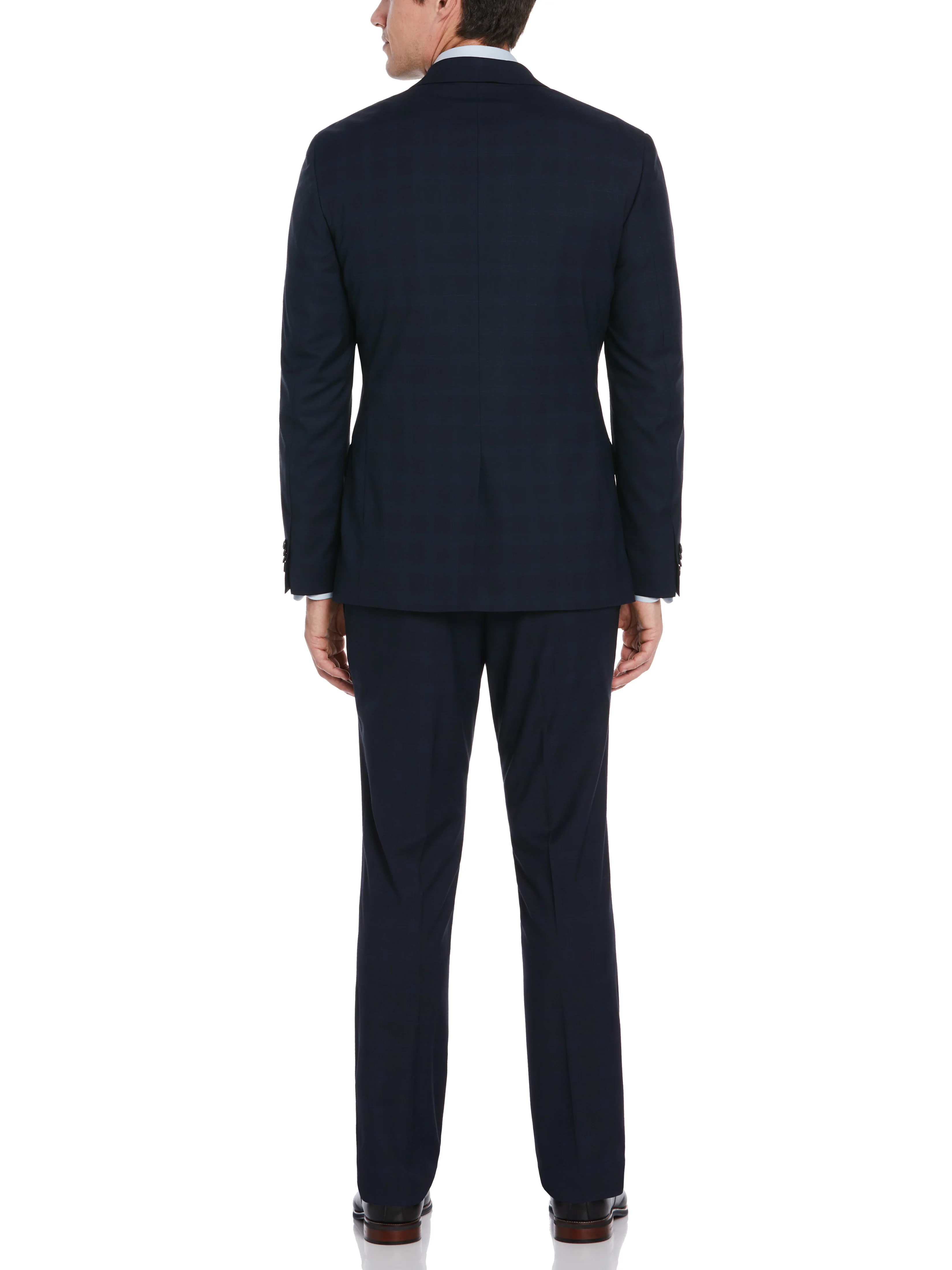 Slim Fit Plaid Suit Jacket - Image 6