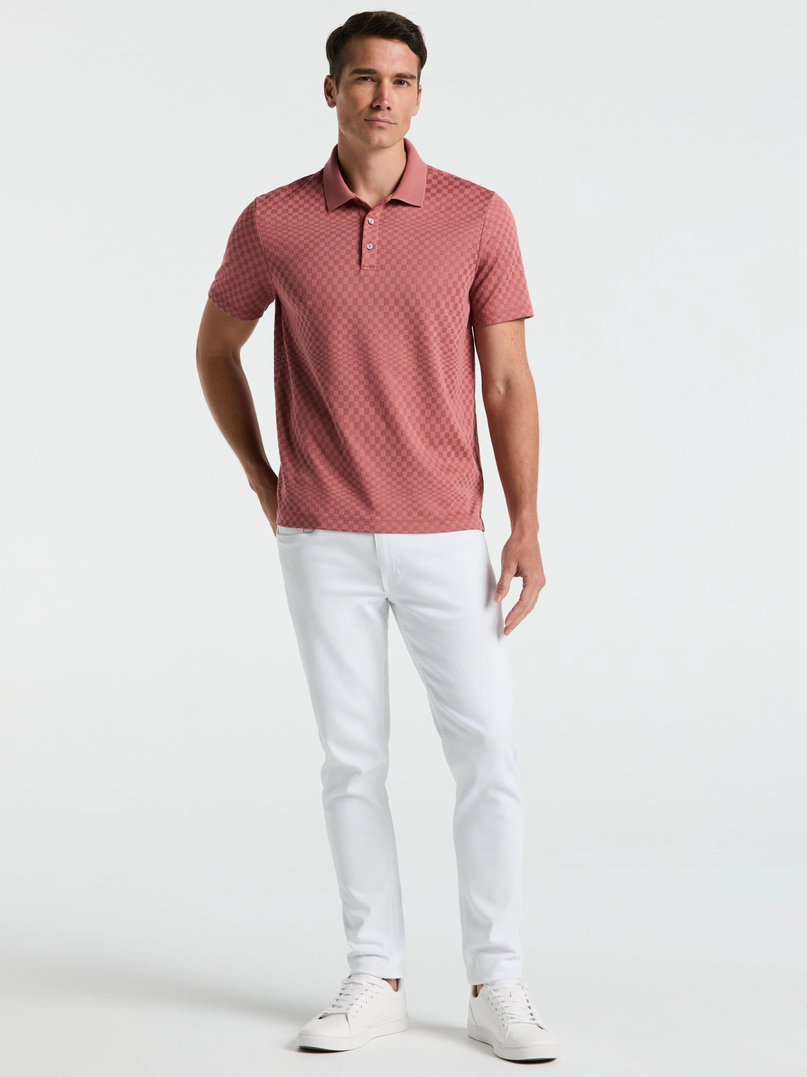 Textured Ombre Polo Shirt - Image 4