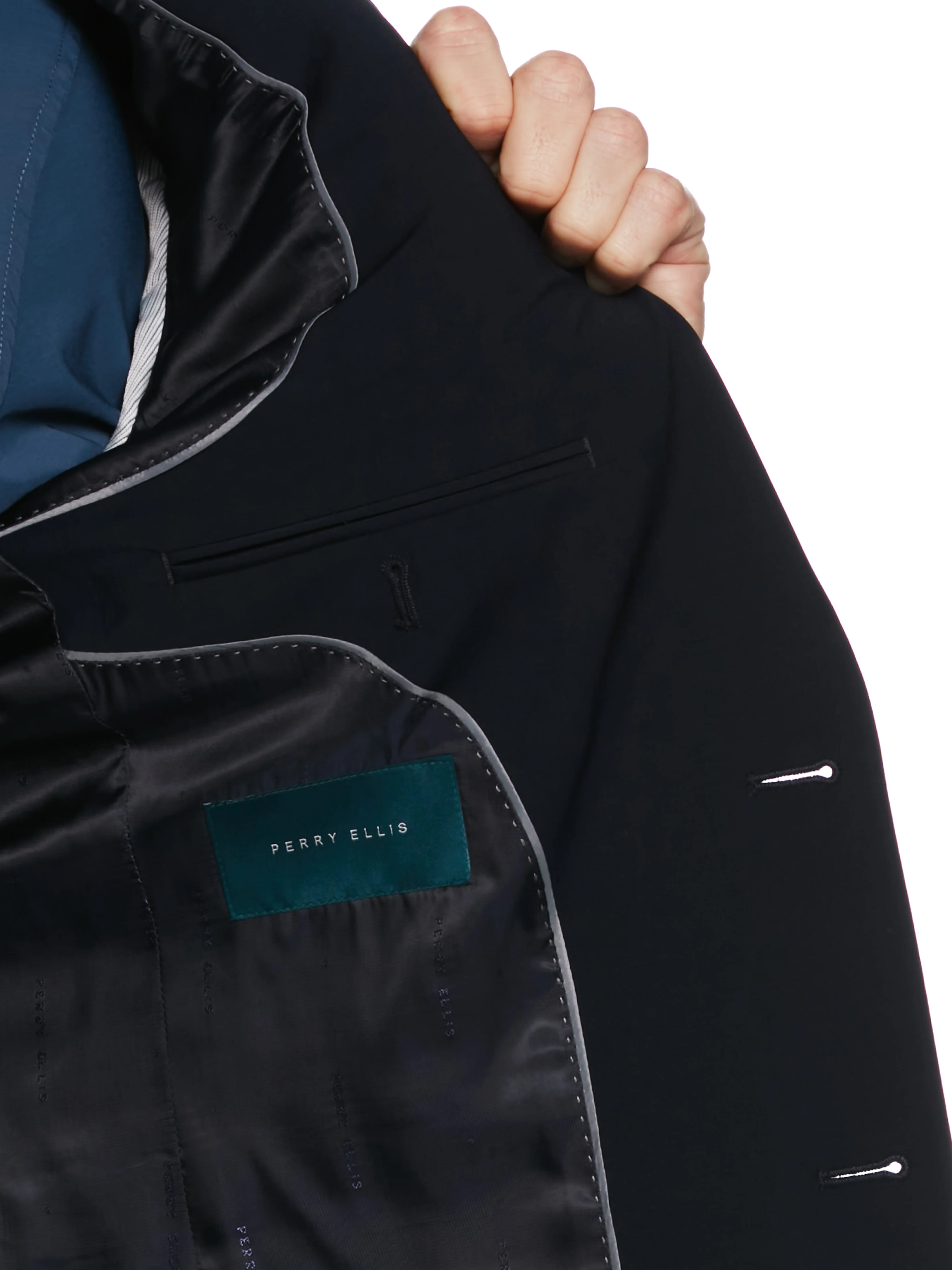Slim Fit Textured Suit Jacket - Image 3