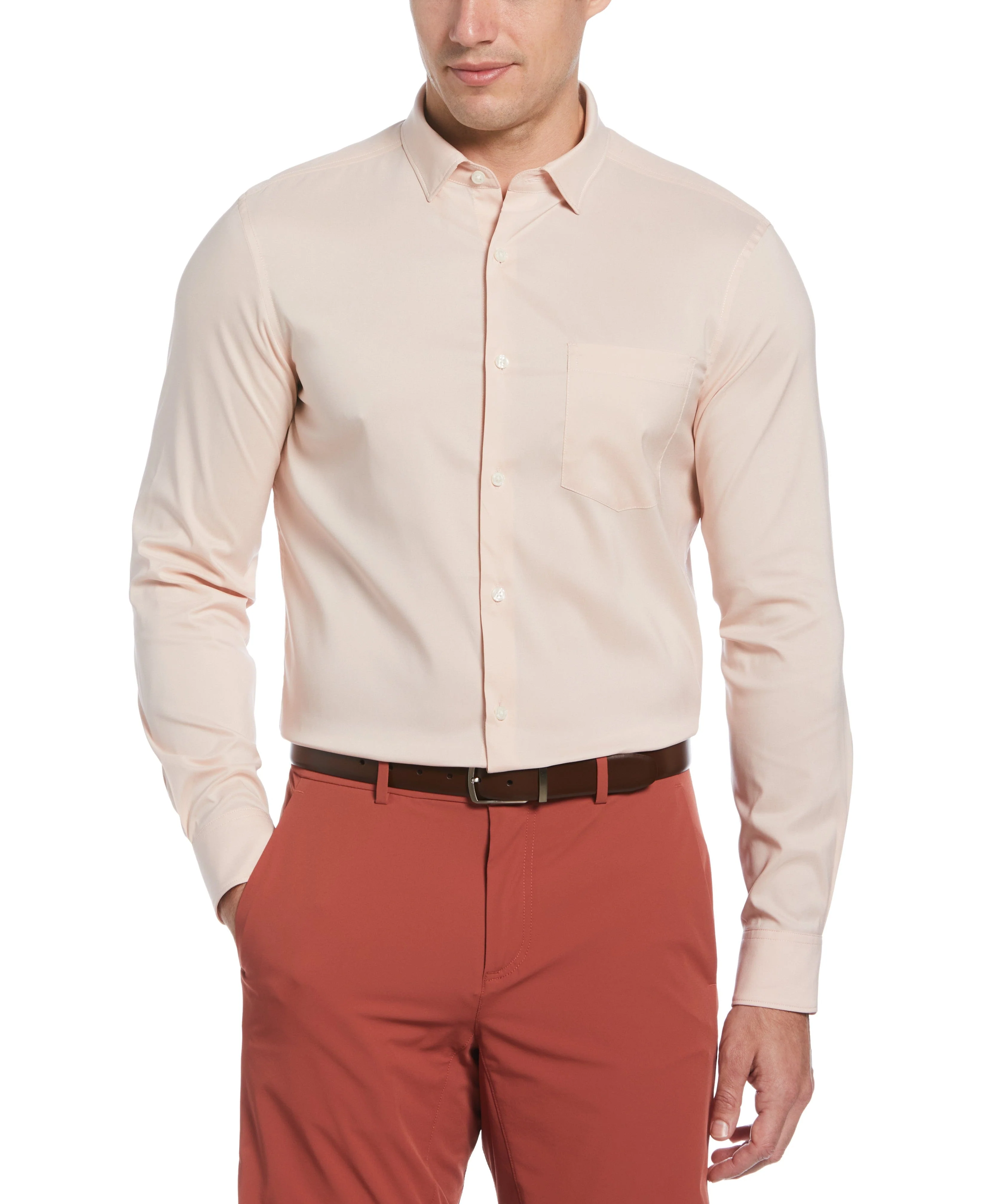Big & Tall Total Stretch Heather Shirt - Image 5