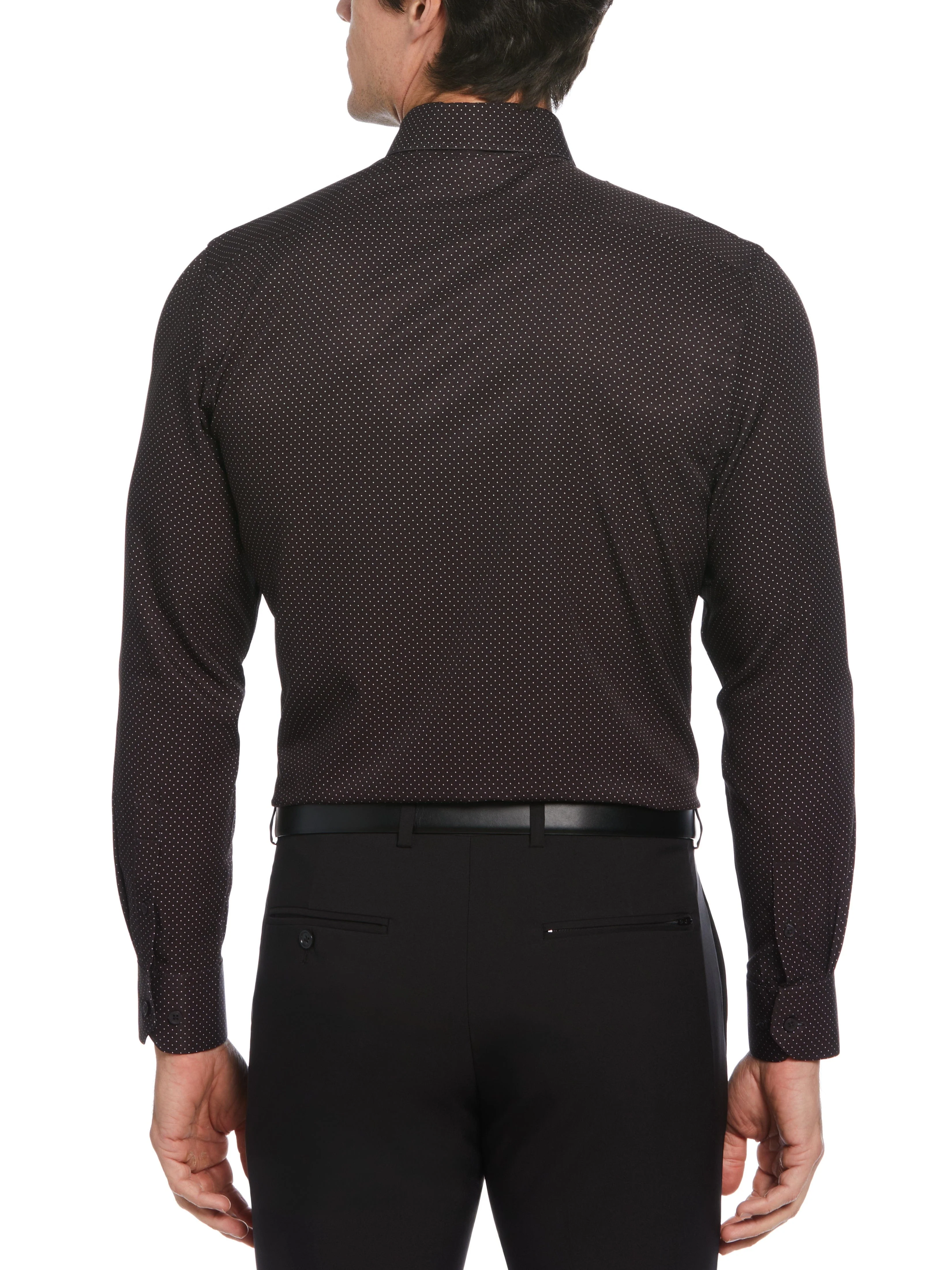 Slim Fit Total Stretch Dot Dress Shirt - Image 3