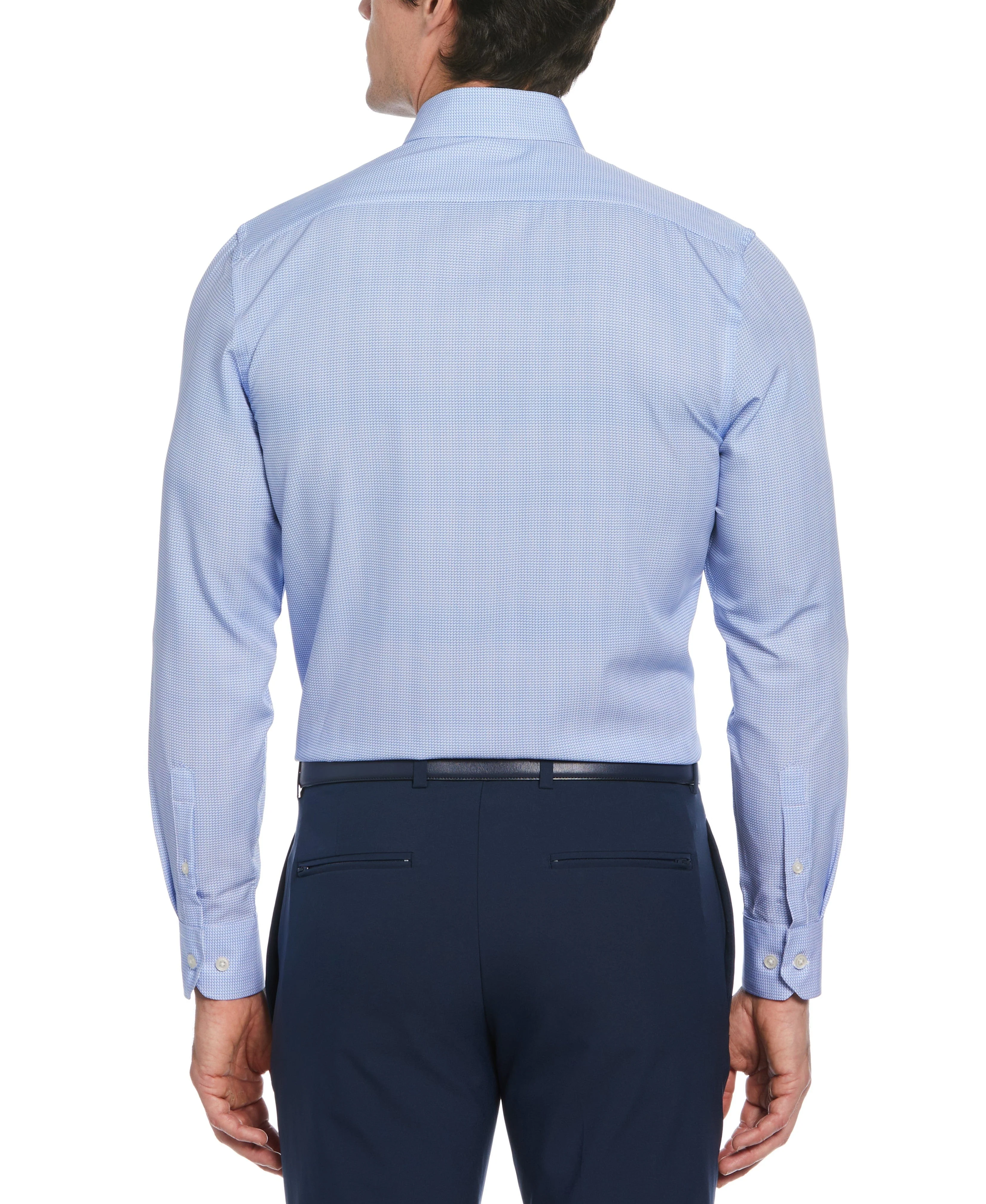 Slim Fit Total Stretch Microprint Dress Shirt - Image 2