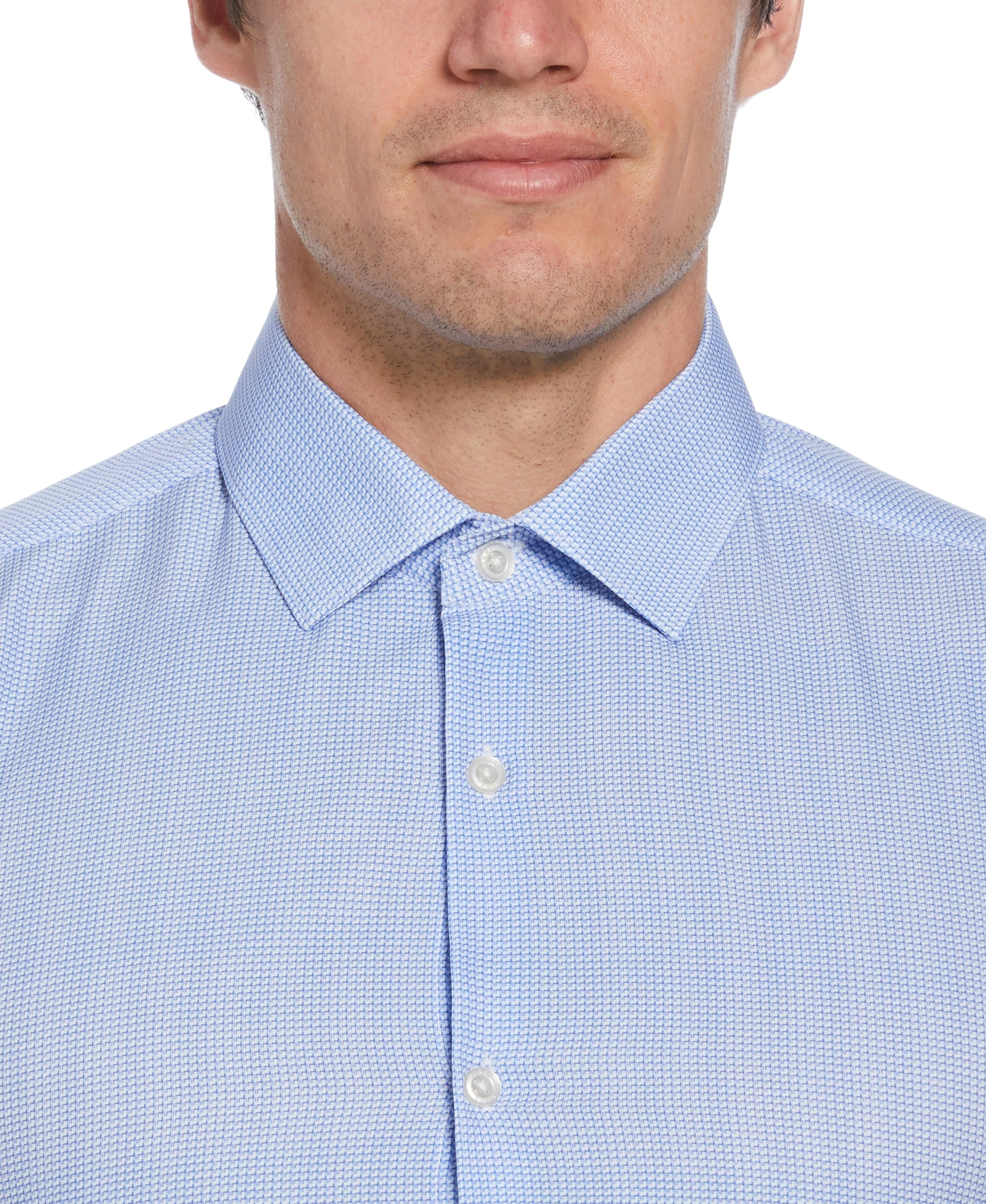 Slim Fit Total Stretch Microprint Dress Shirt - Image 3
