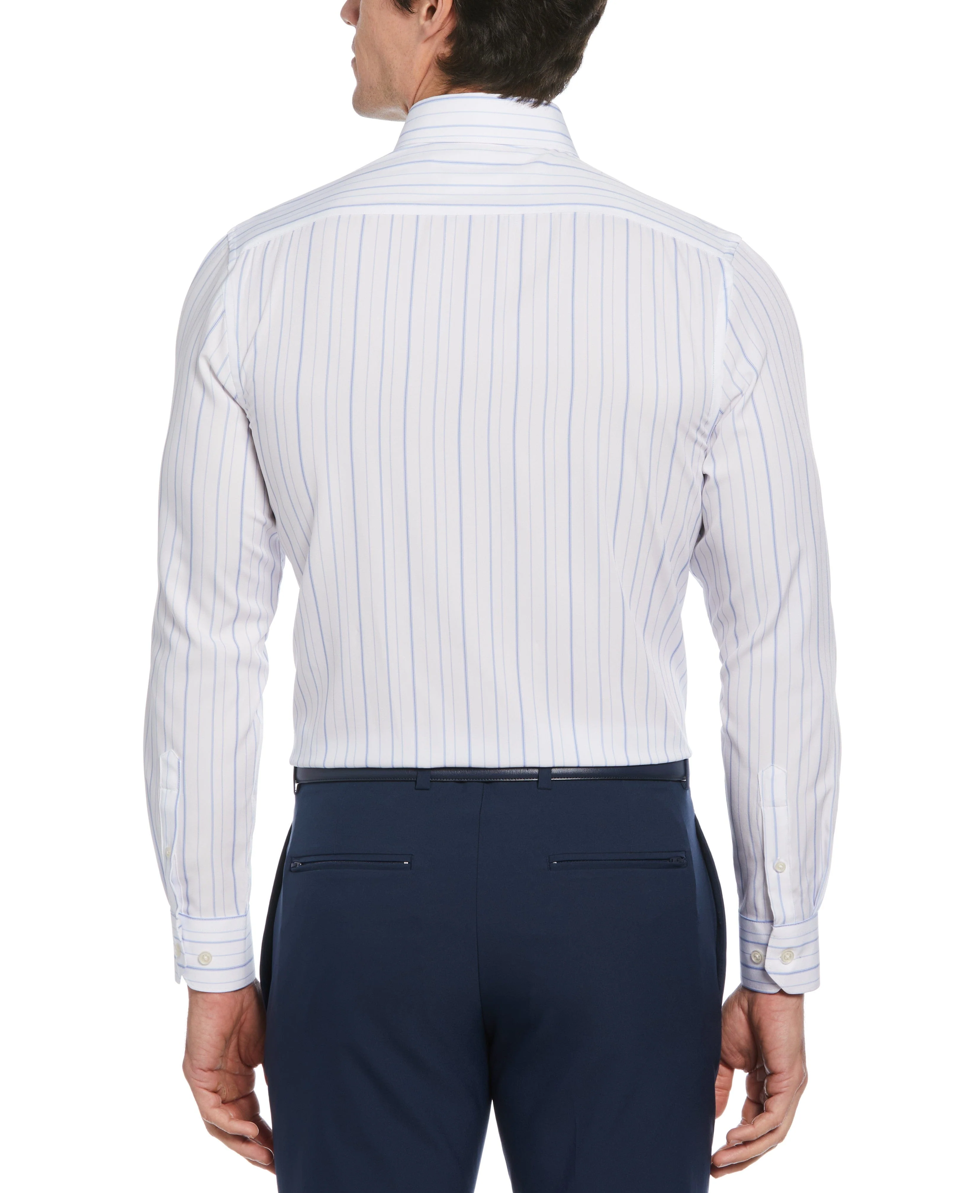 Slim Fit Total Stretch Thin Striped Print Shirt - Image 2