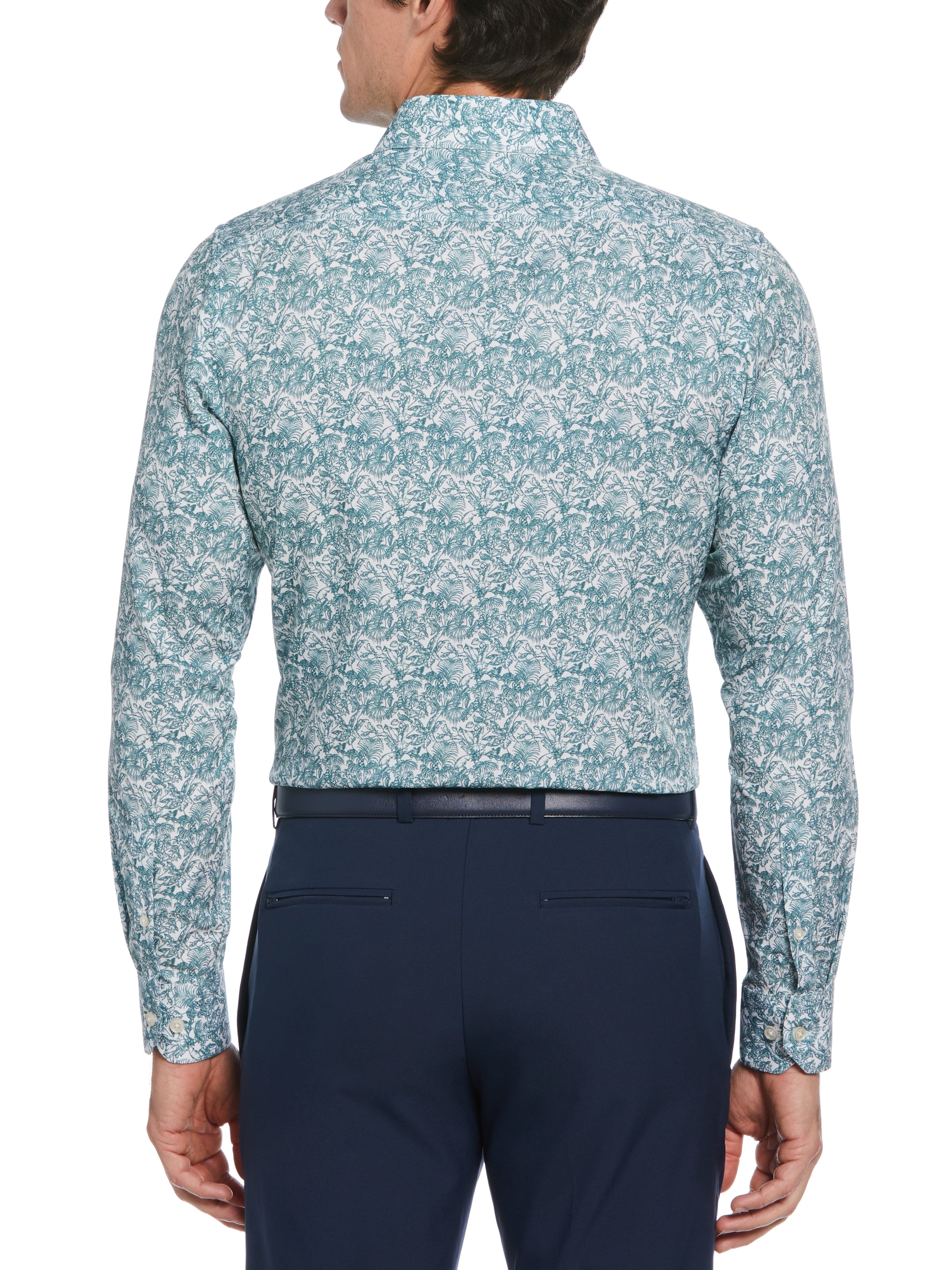 Slim Fit Total Stretch Floral Print Shirt - Image 2