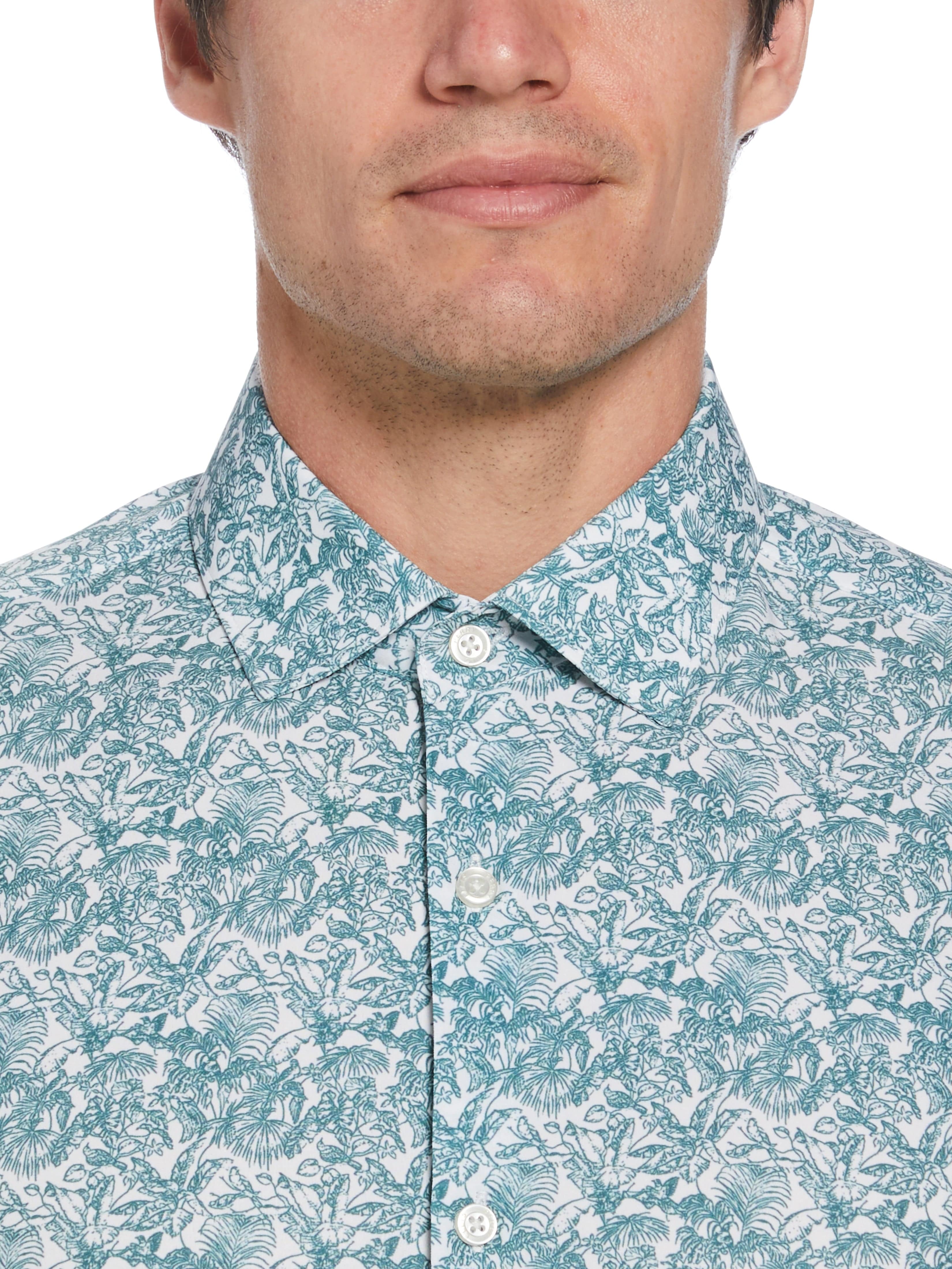 Slim Fit Total Stretch Floral Print Shirt - Image 3