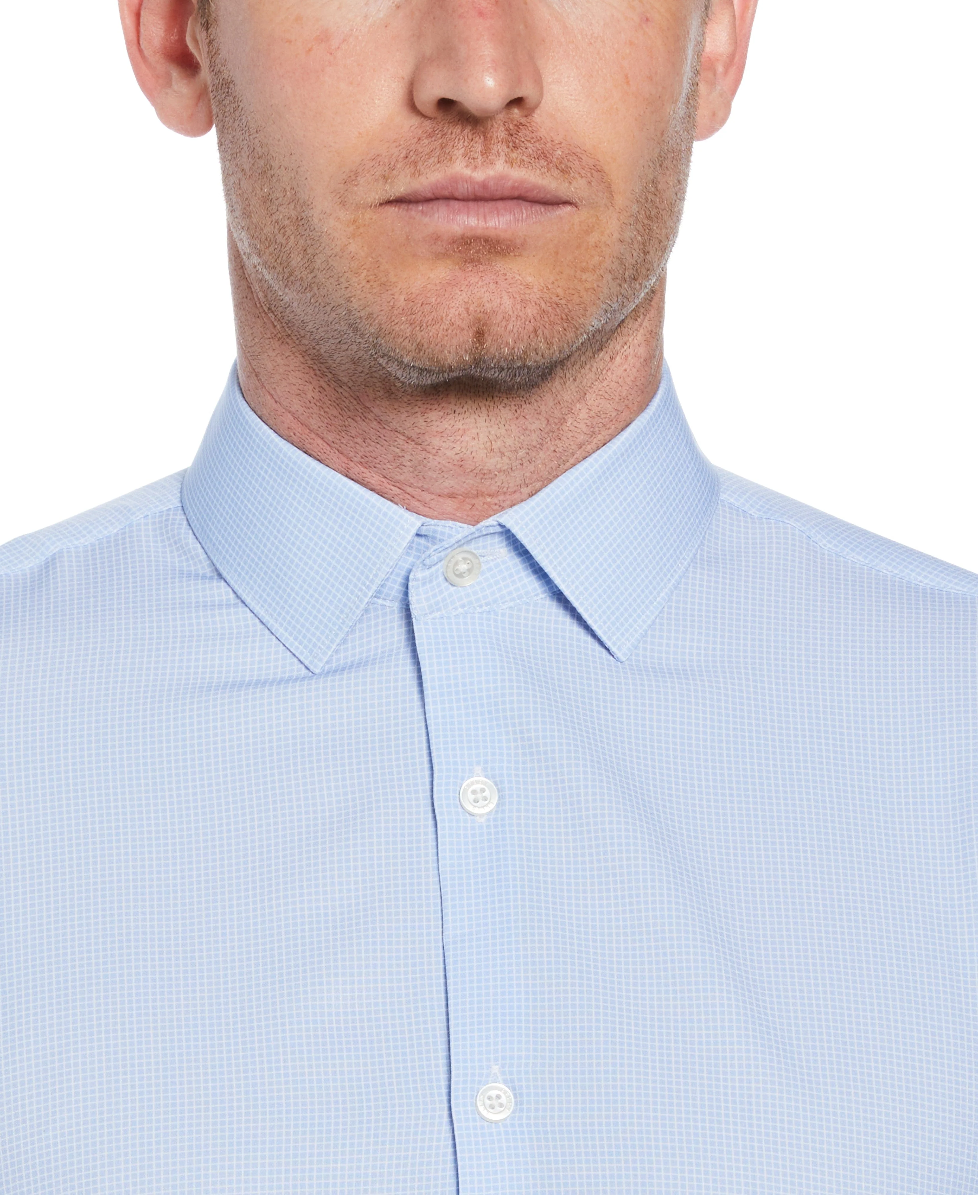 Total Stretch Micro Check Print Shirt - Image 3