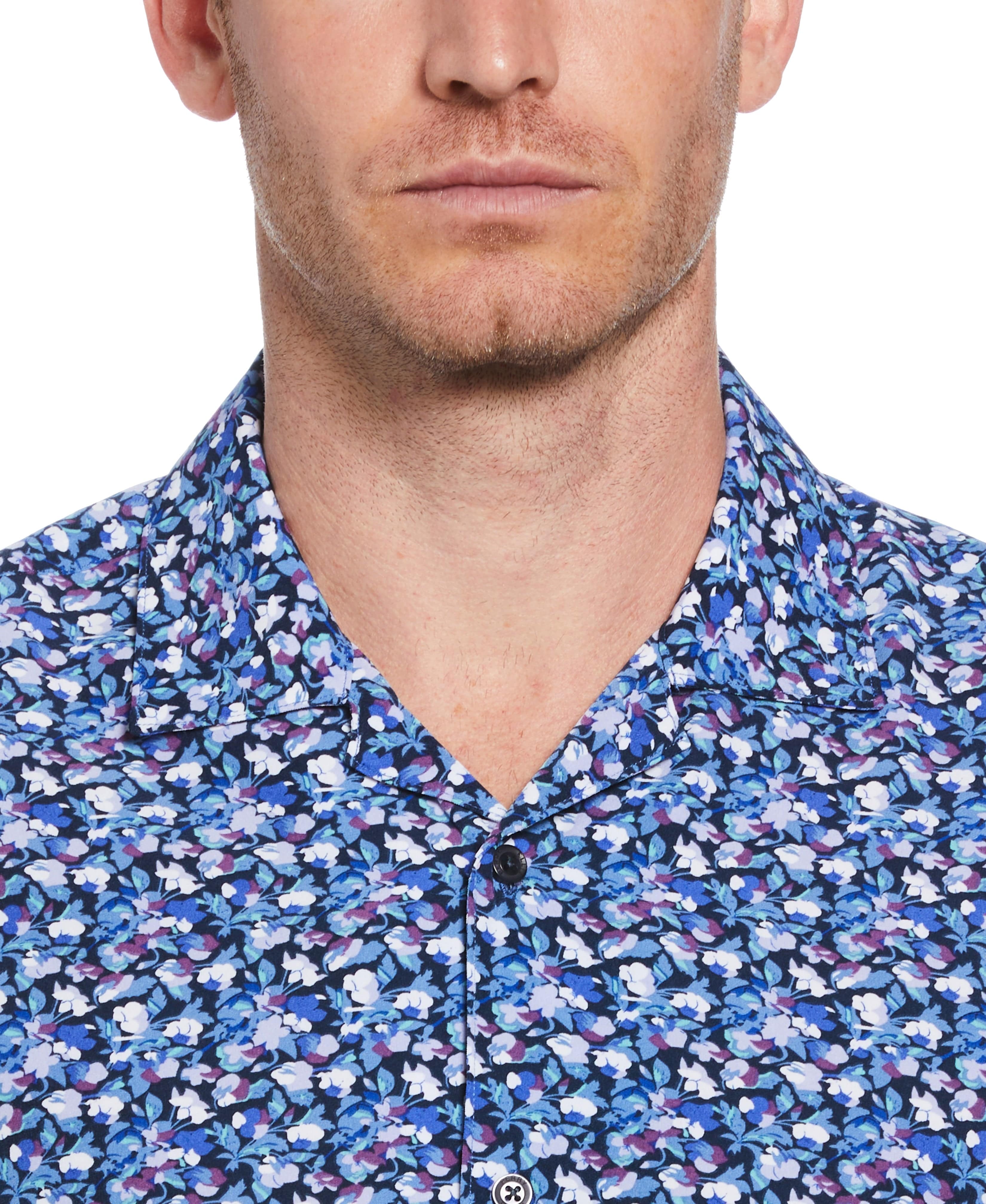 Total Stretch Mini Floral Print Shirt - Image 3