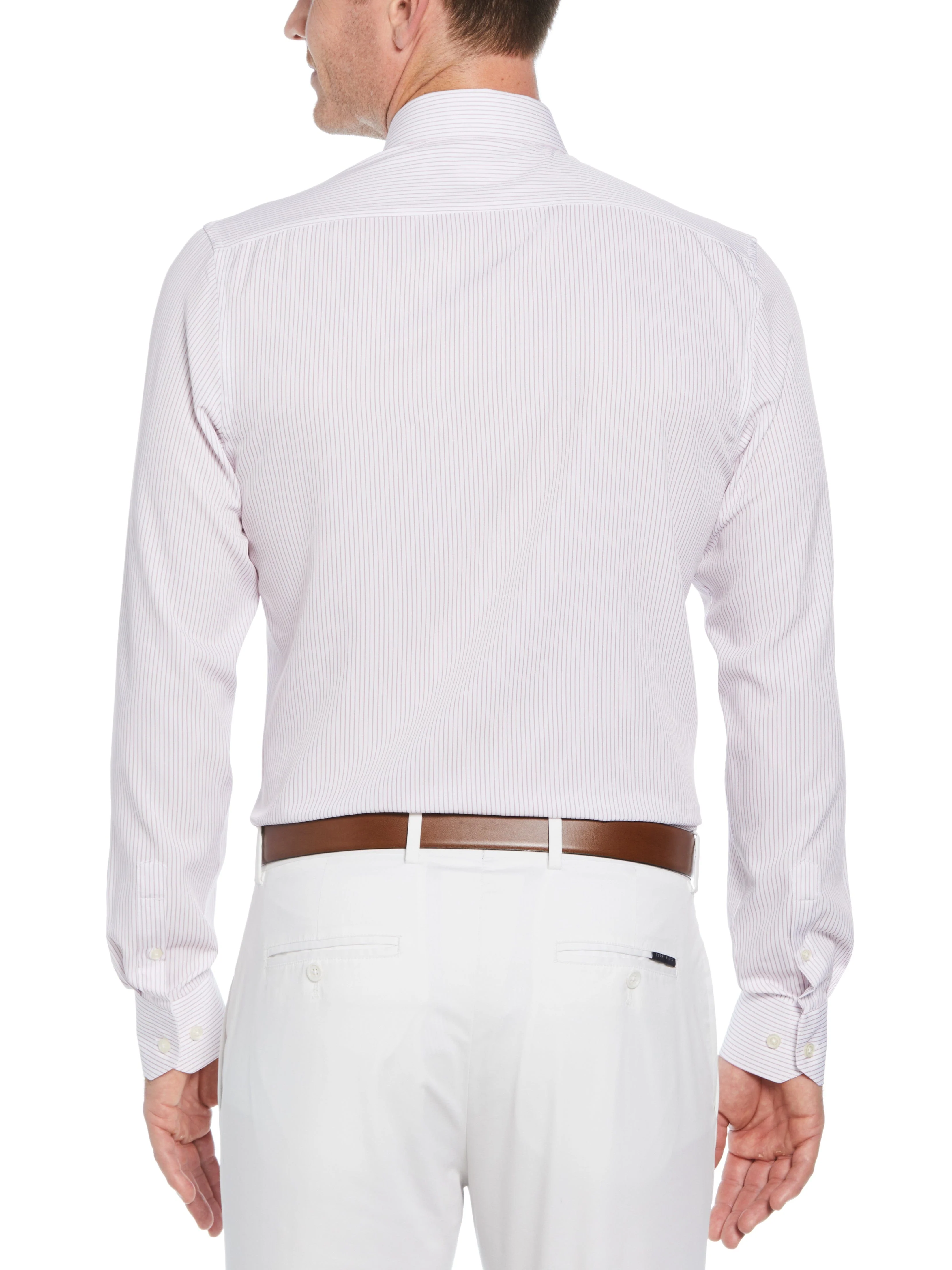 Total Stretch Pink Stripe Print Shirt - Image 3