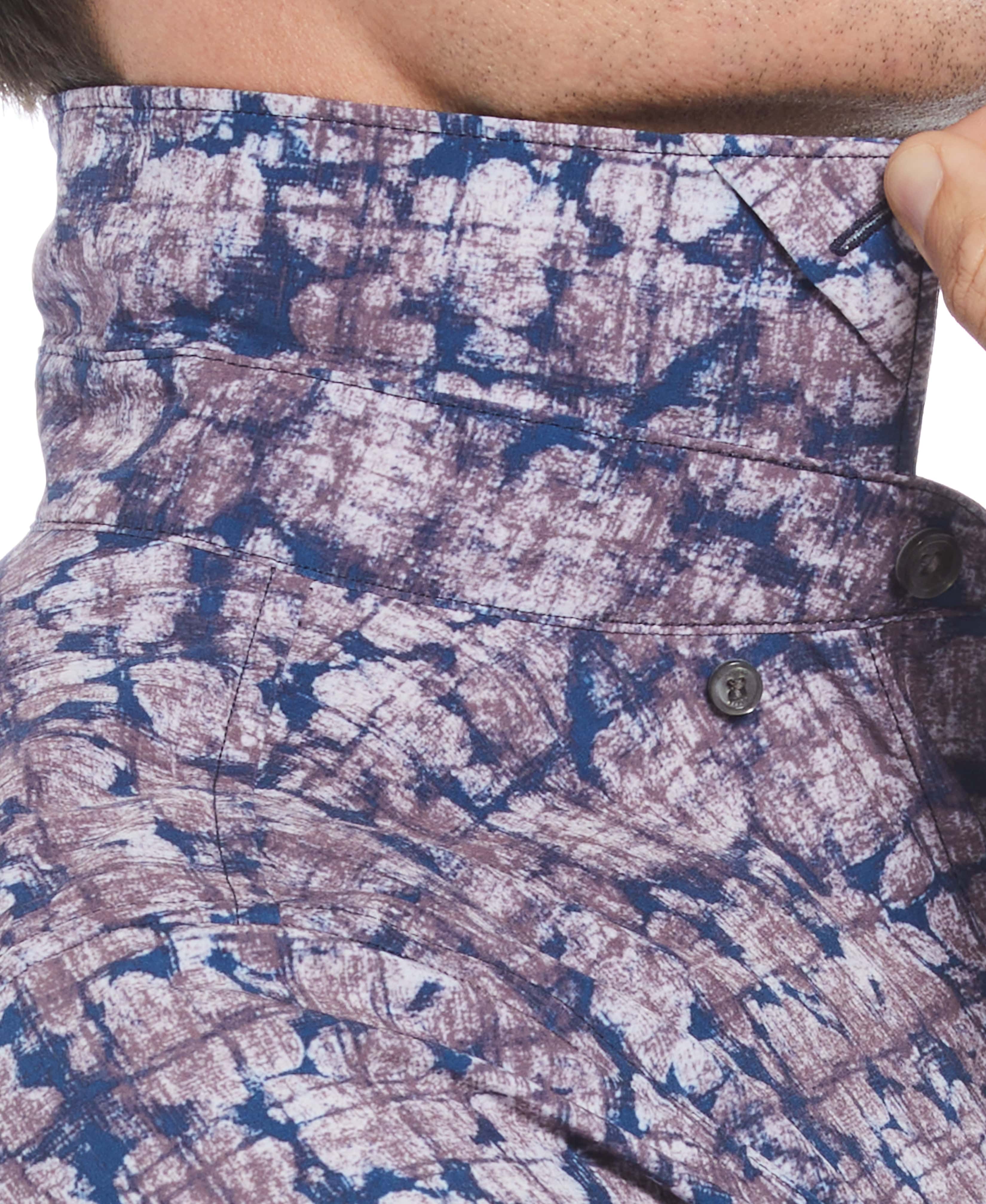 Total Stretch Slim Fit Abstract Floral Print Shirt - Image 3