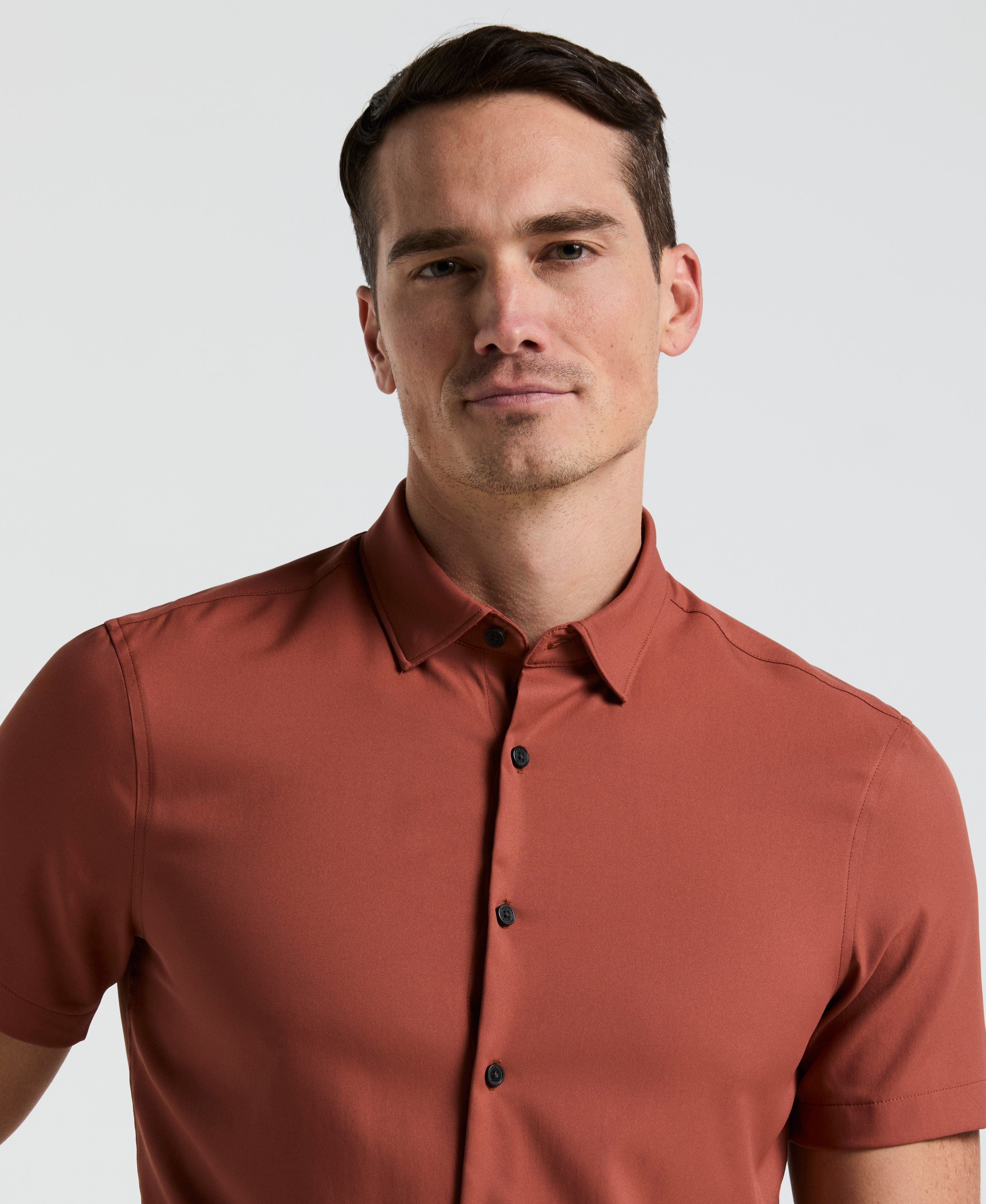 Slim Fit Total Stretch Solid Shirt - Image 3