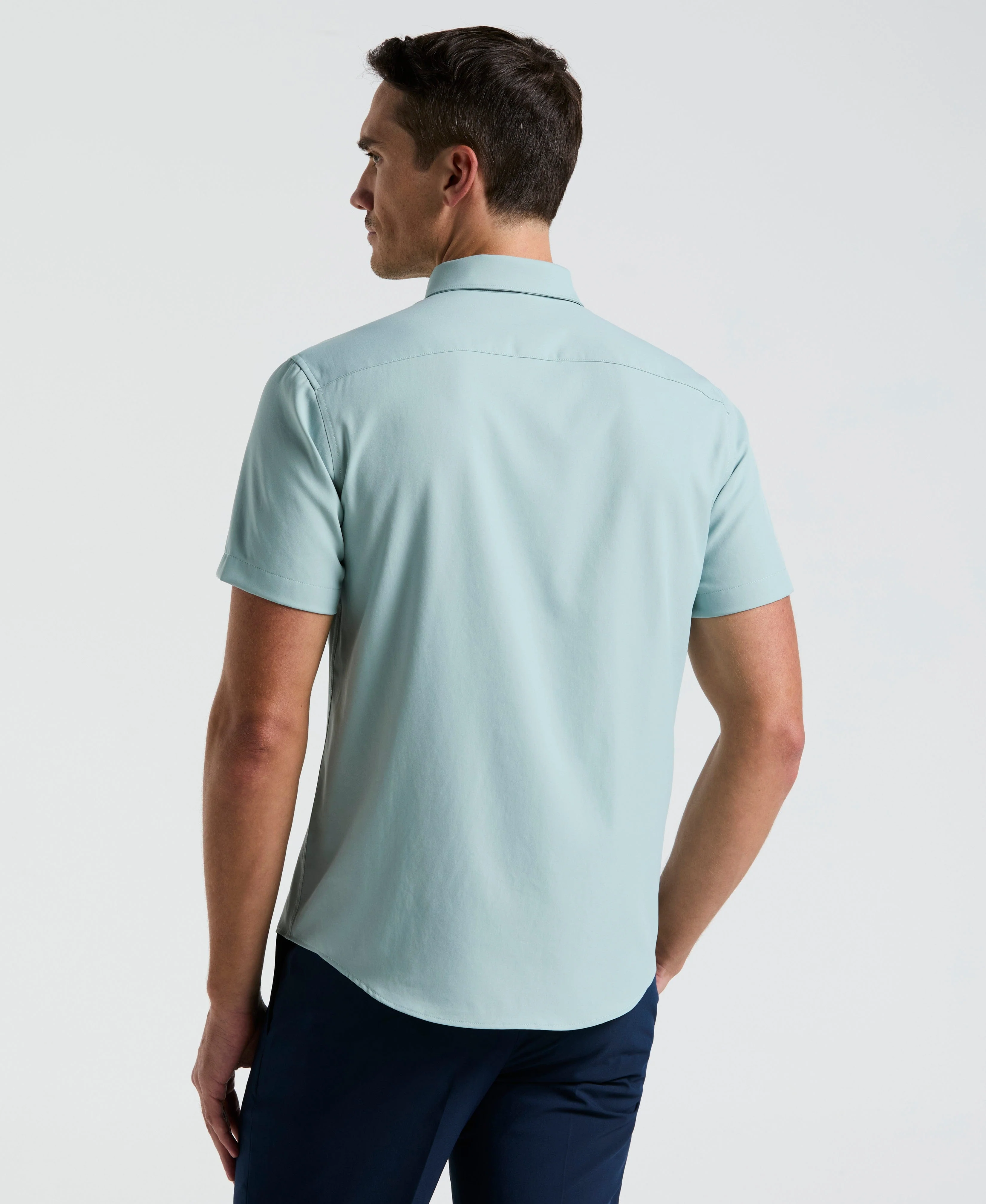 Slim Fit Total Stretch Solid Shirt - Image 2