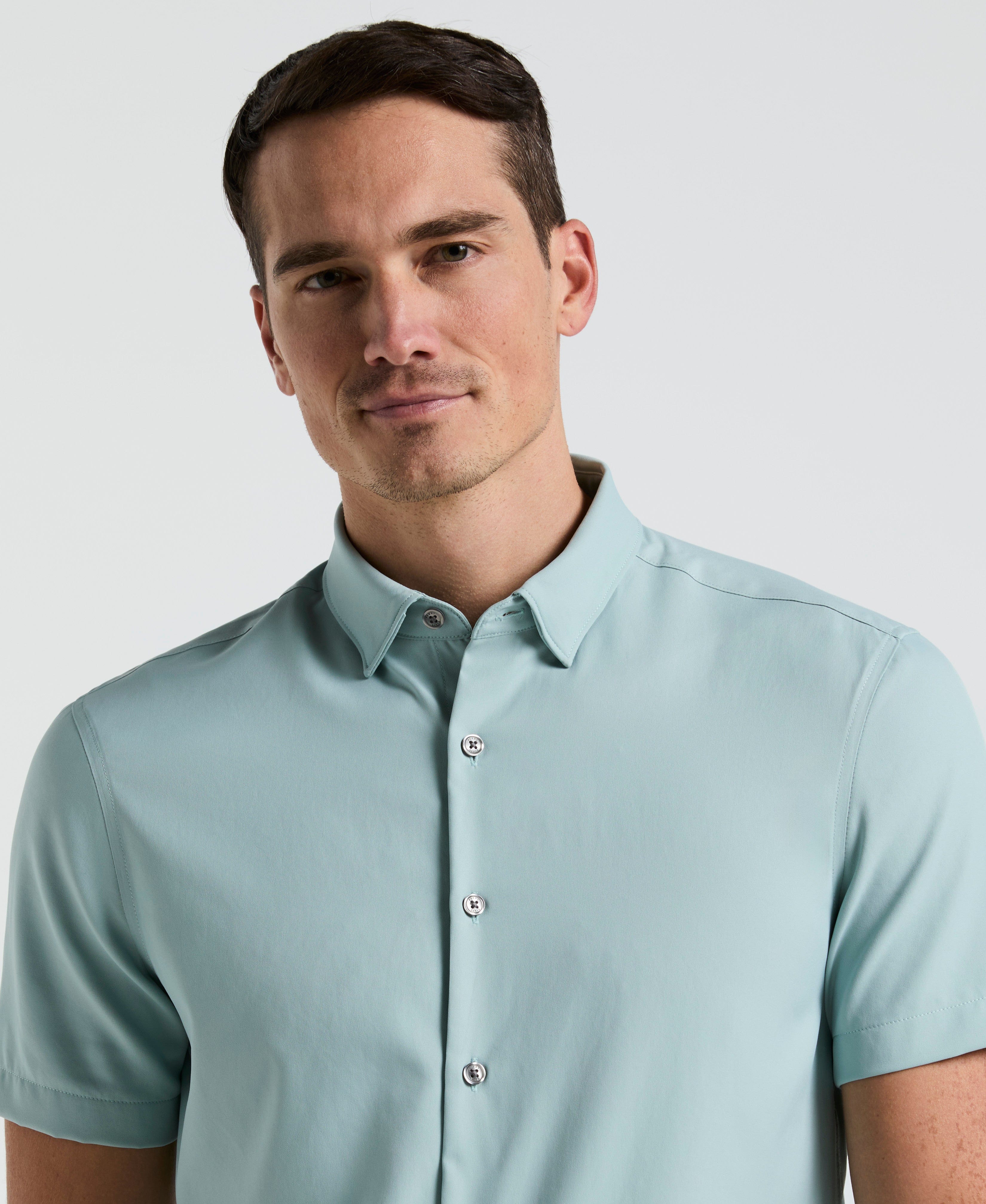 Slim Fit Total Stretch Solid Shirt - Image 3