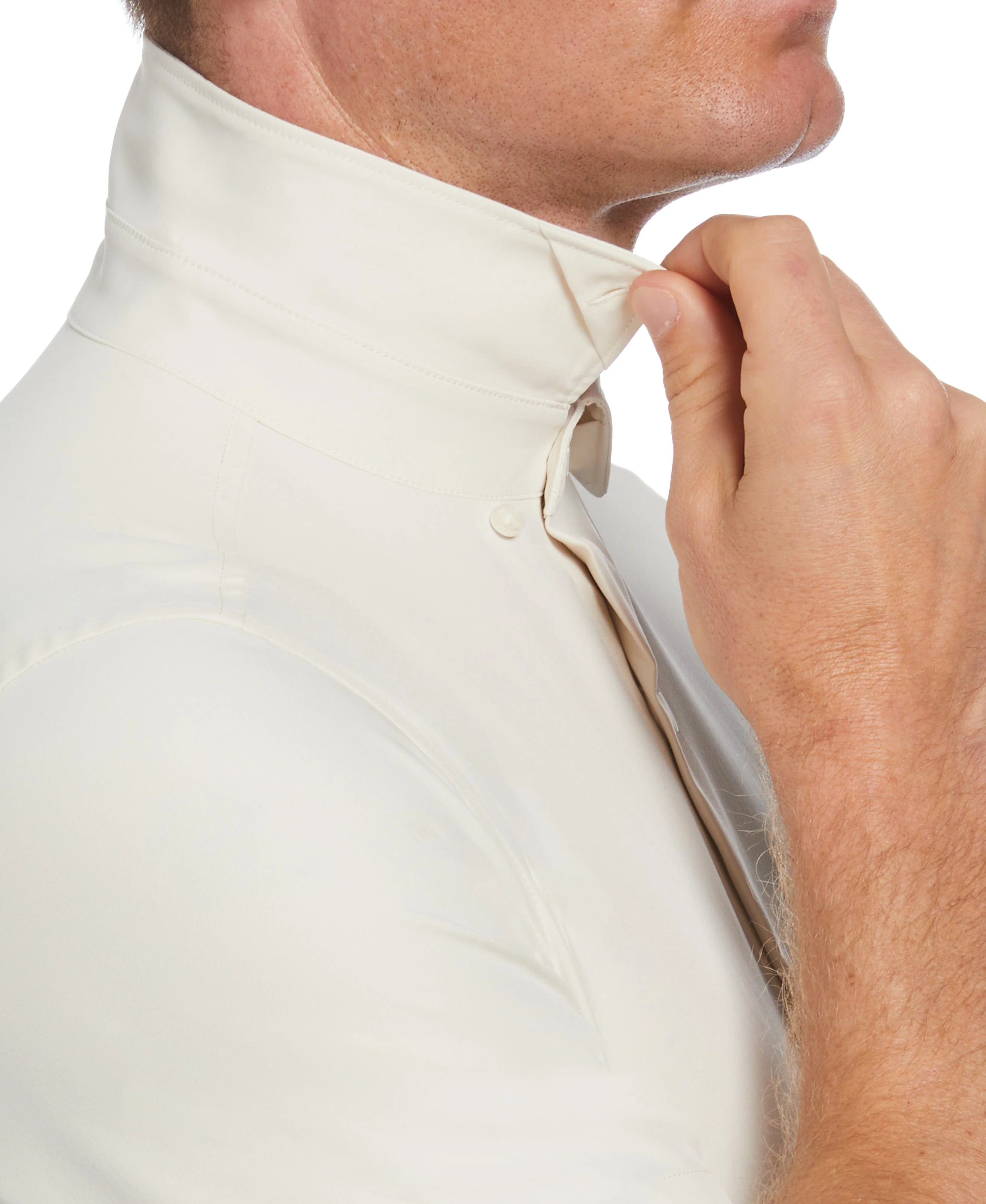 Slim Fit Total Stretch Solid Shirt - Image 3