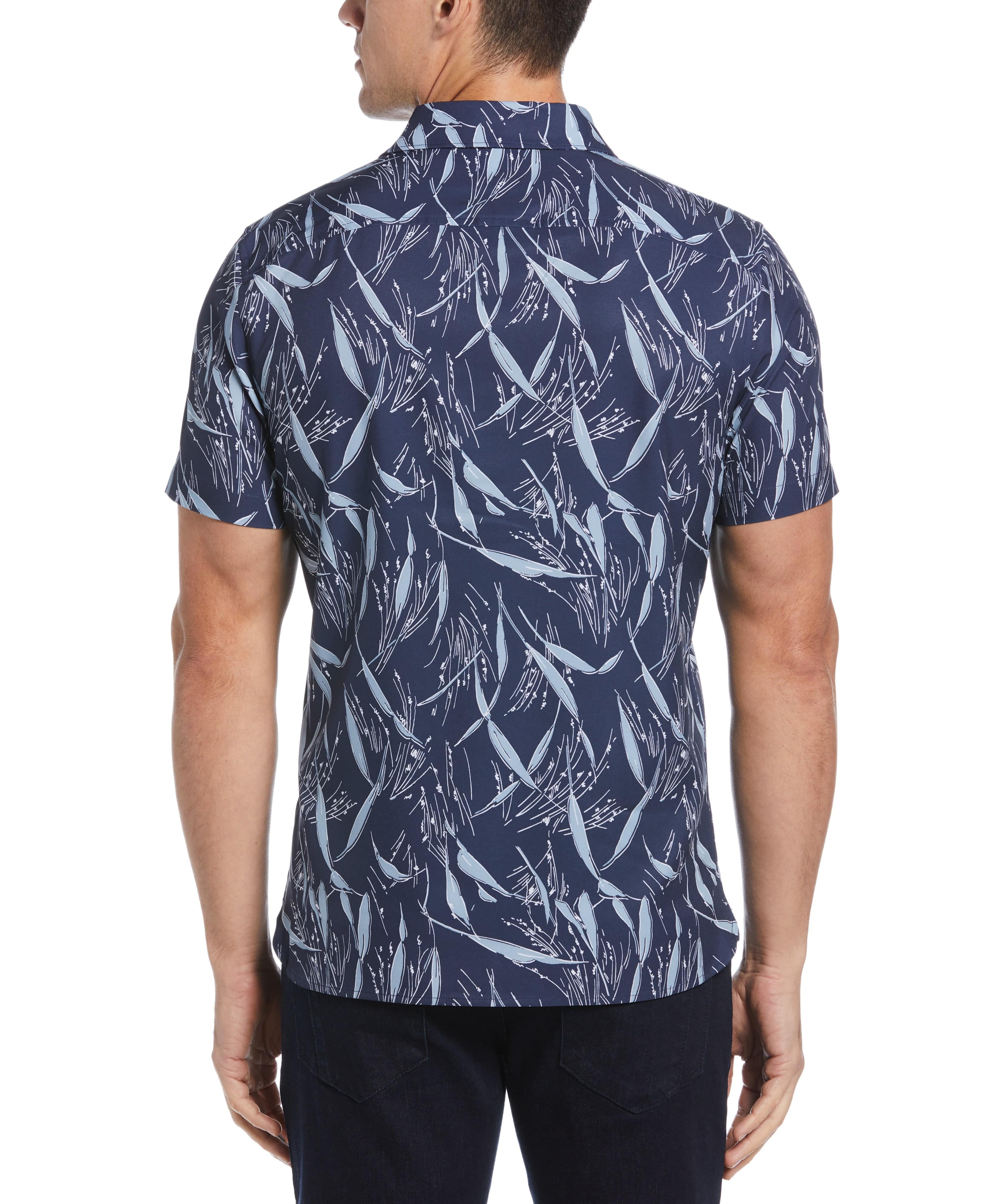 Total Stretch Slim Fit Wheat Print Shirt - Image 2