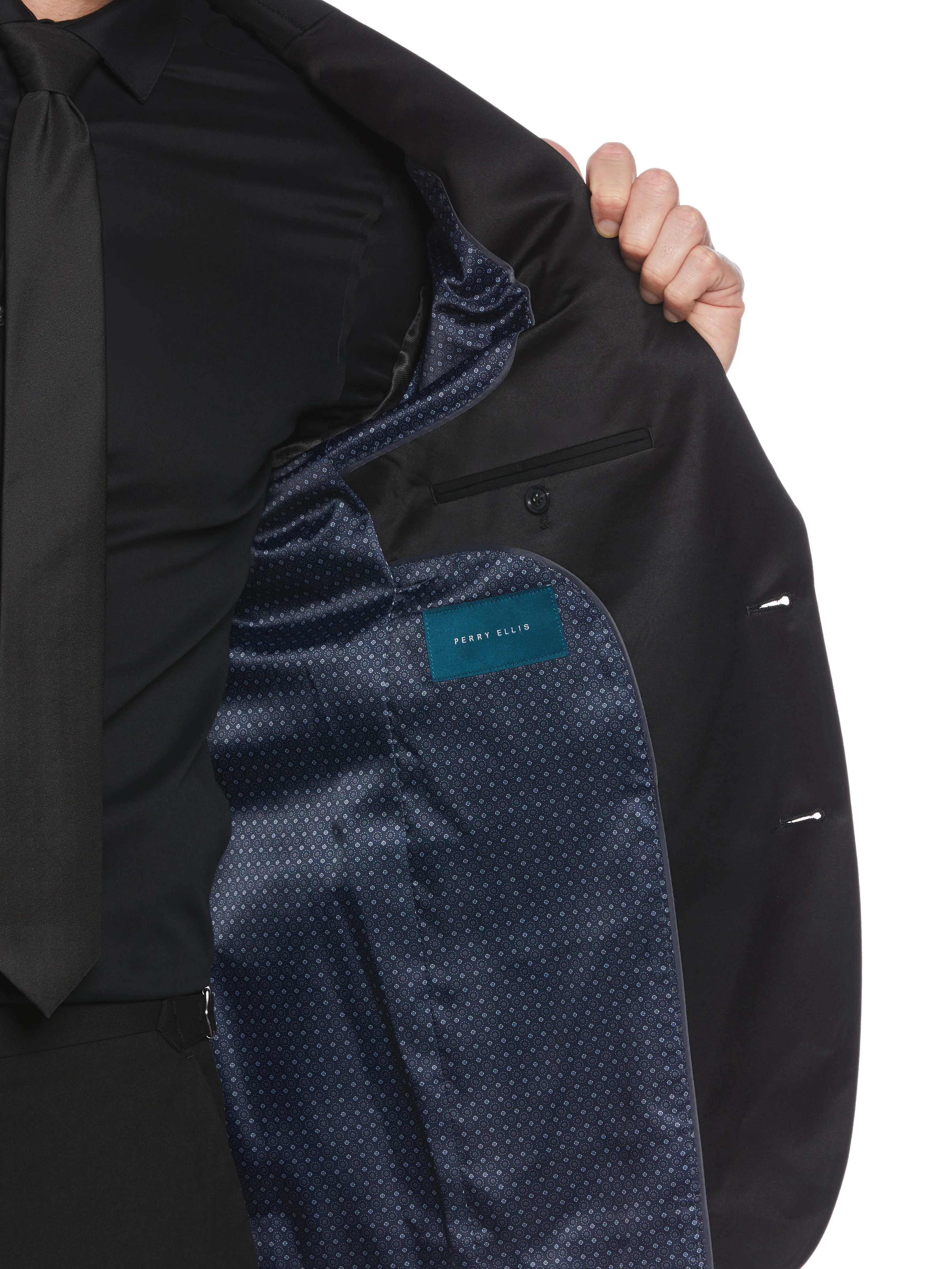 Satin Piecing Tuxedo Jacket - Image 5