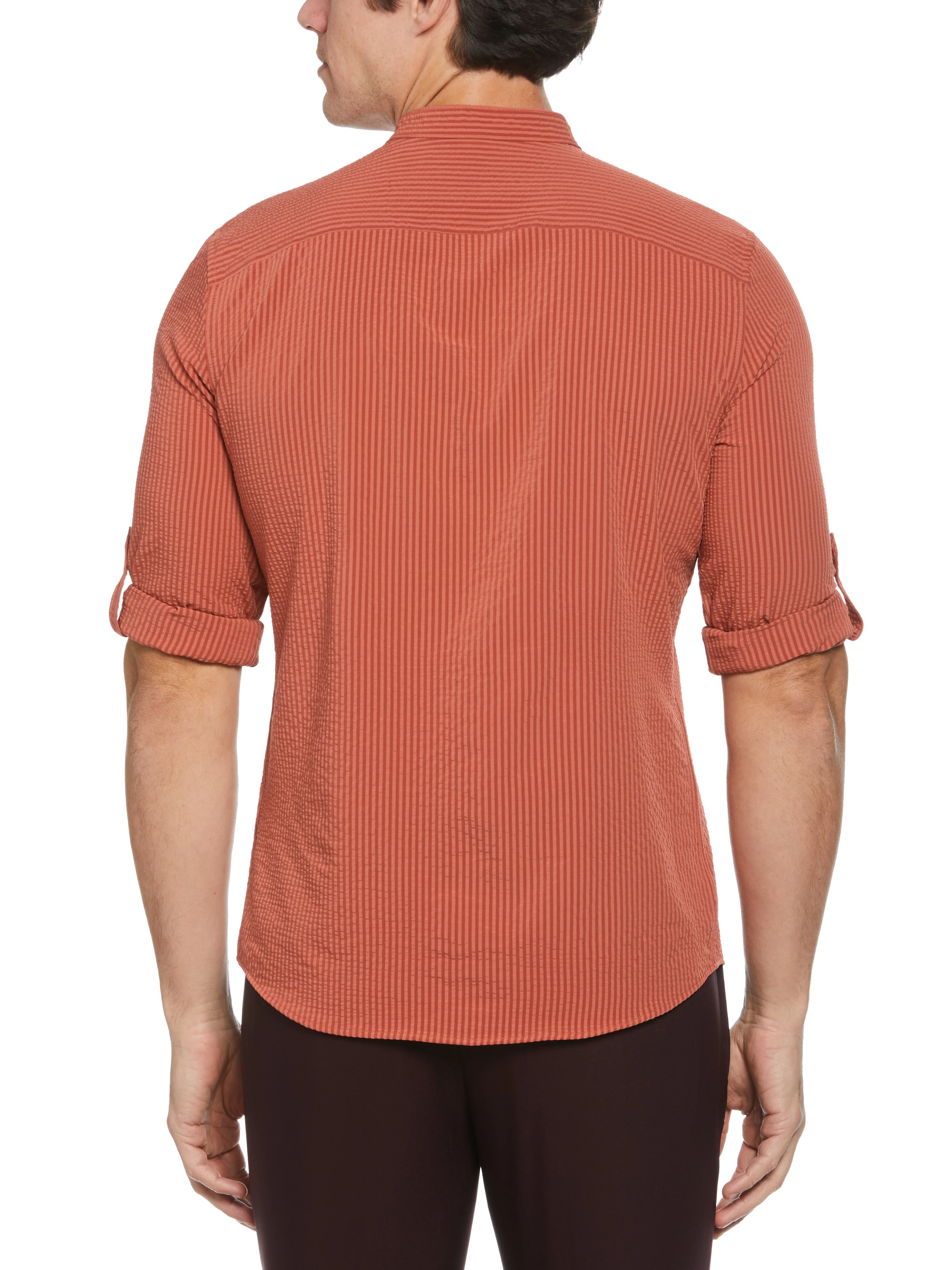 Untucked Total Stretch Slim Fit Seersucker Shirt - Image 2