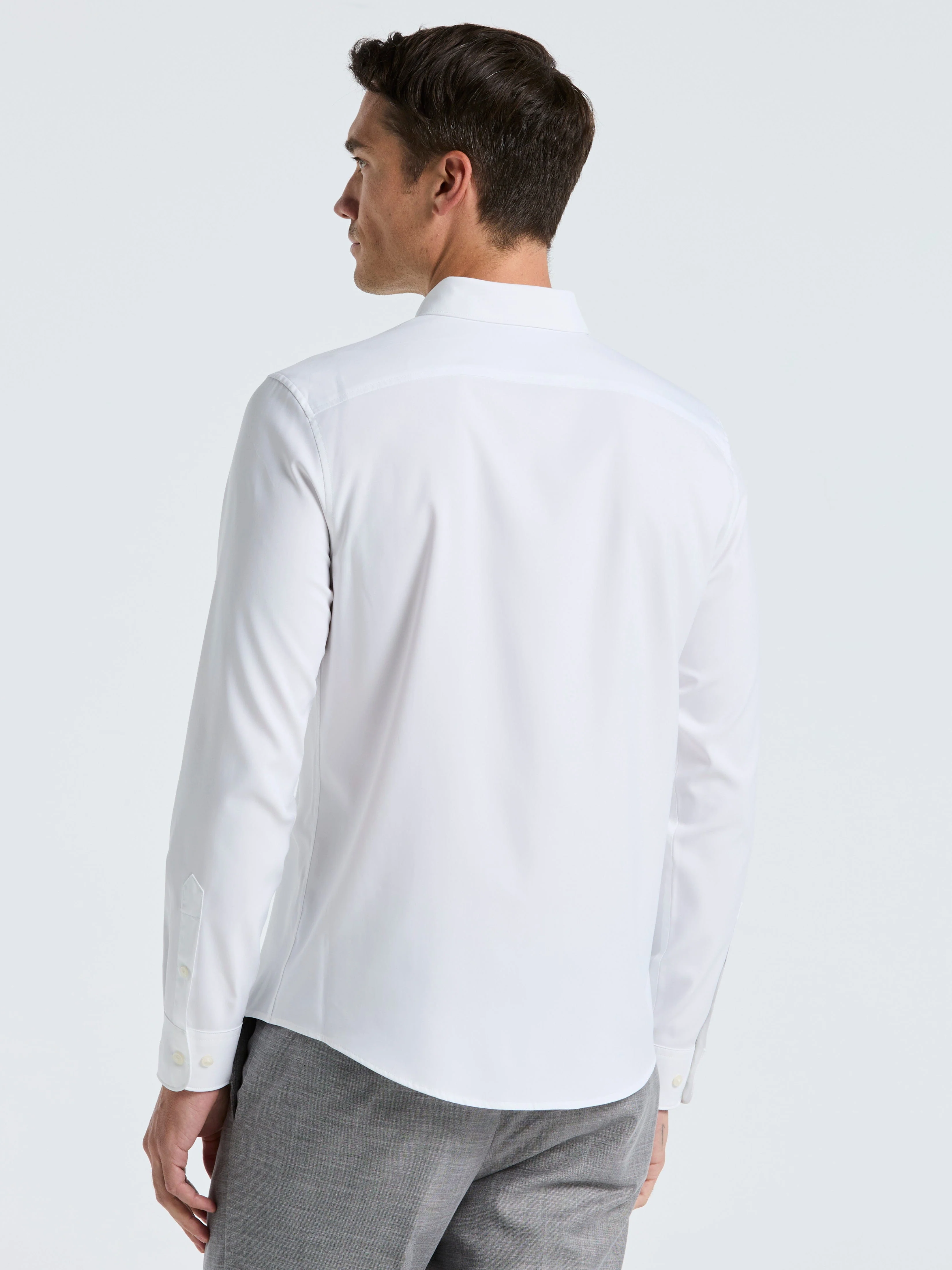 Untucked Total Stretch Slim Fit Solid Shirt - Image 3