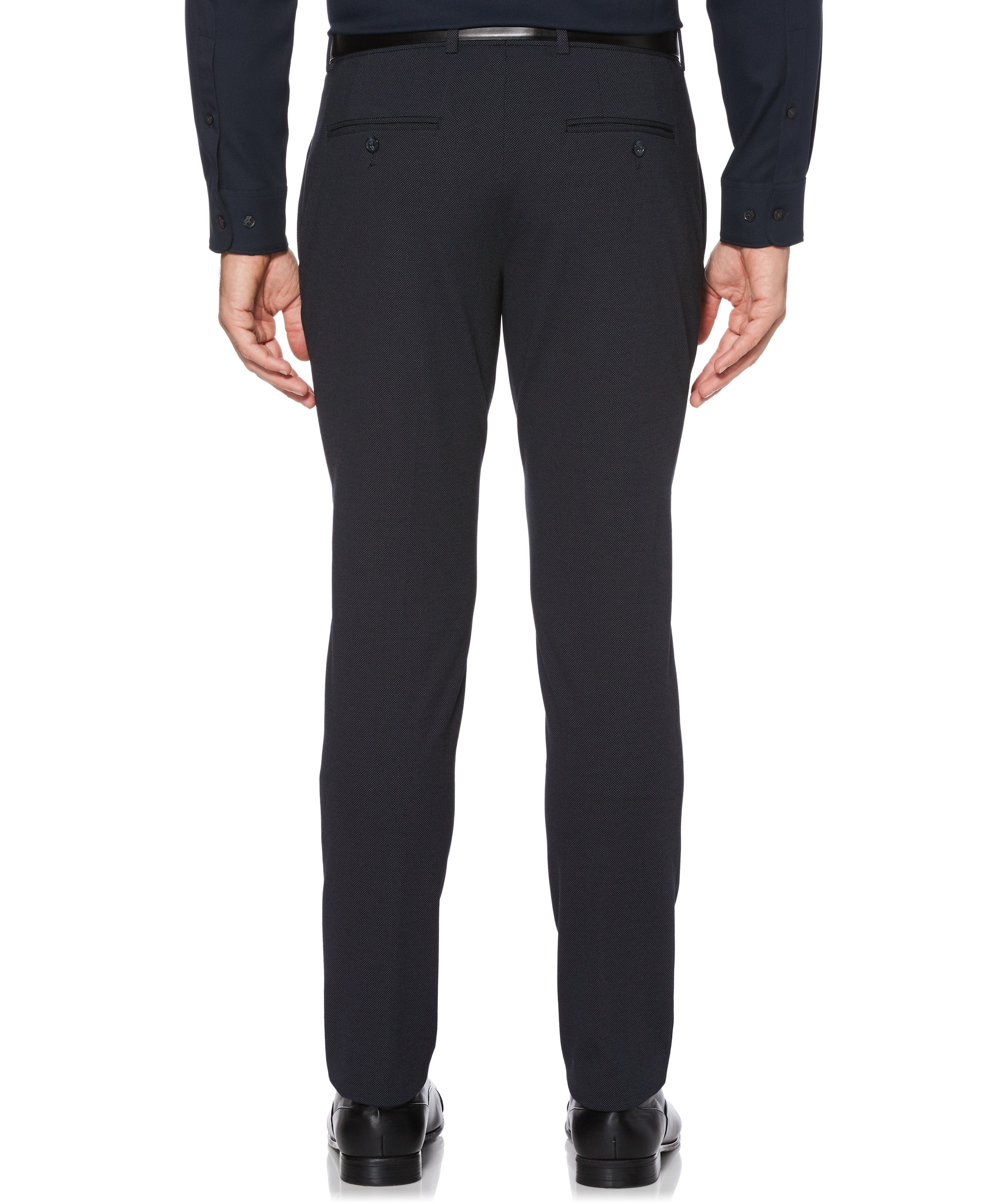 Very Slim Fit Flat Front Stretch Knit Suit Pant - Image 2