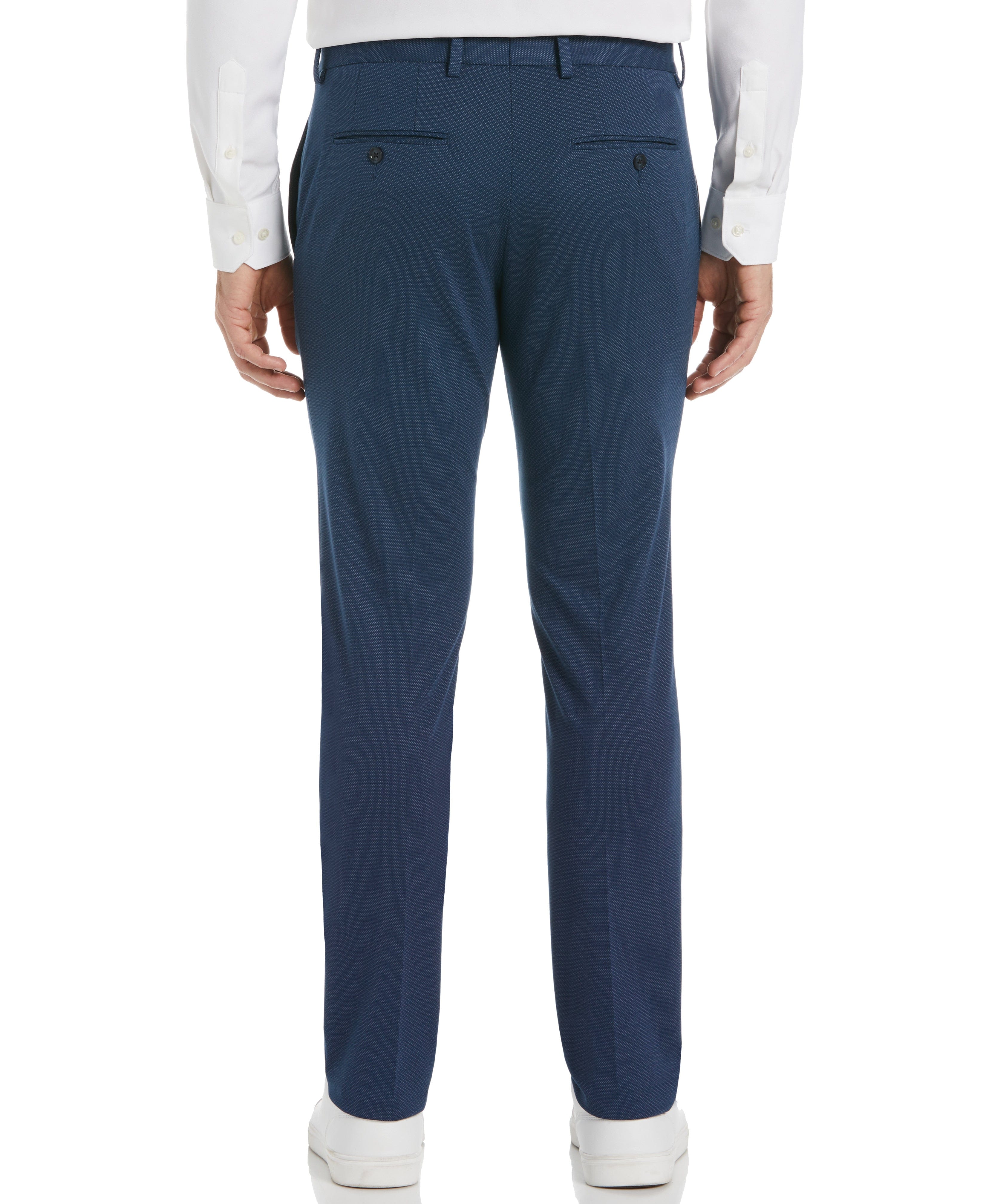 Very Slim Fit Flat Front Stretch Knit Suit Pant - Image 4