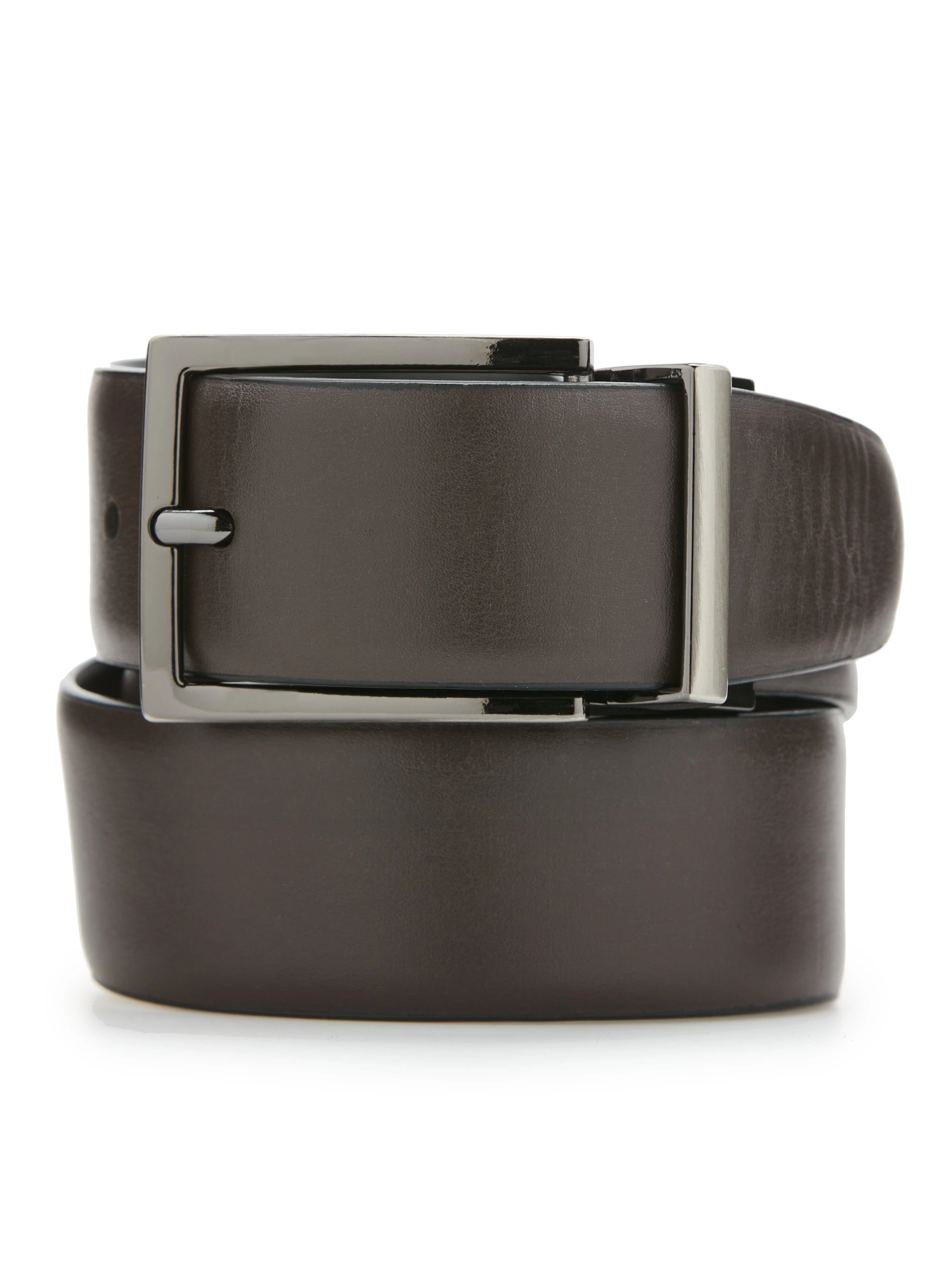Wavy Black Leather Belt - Image 2