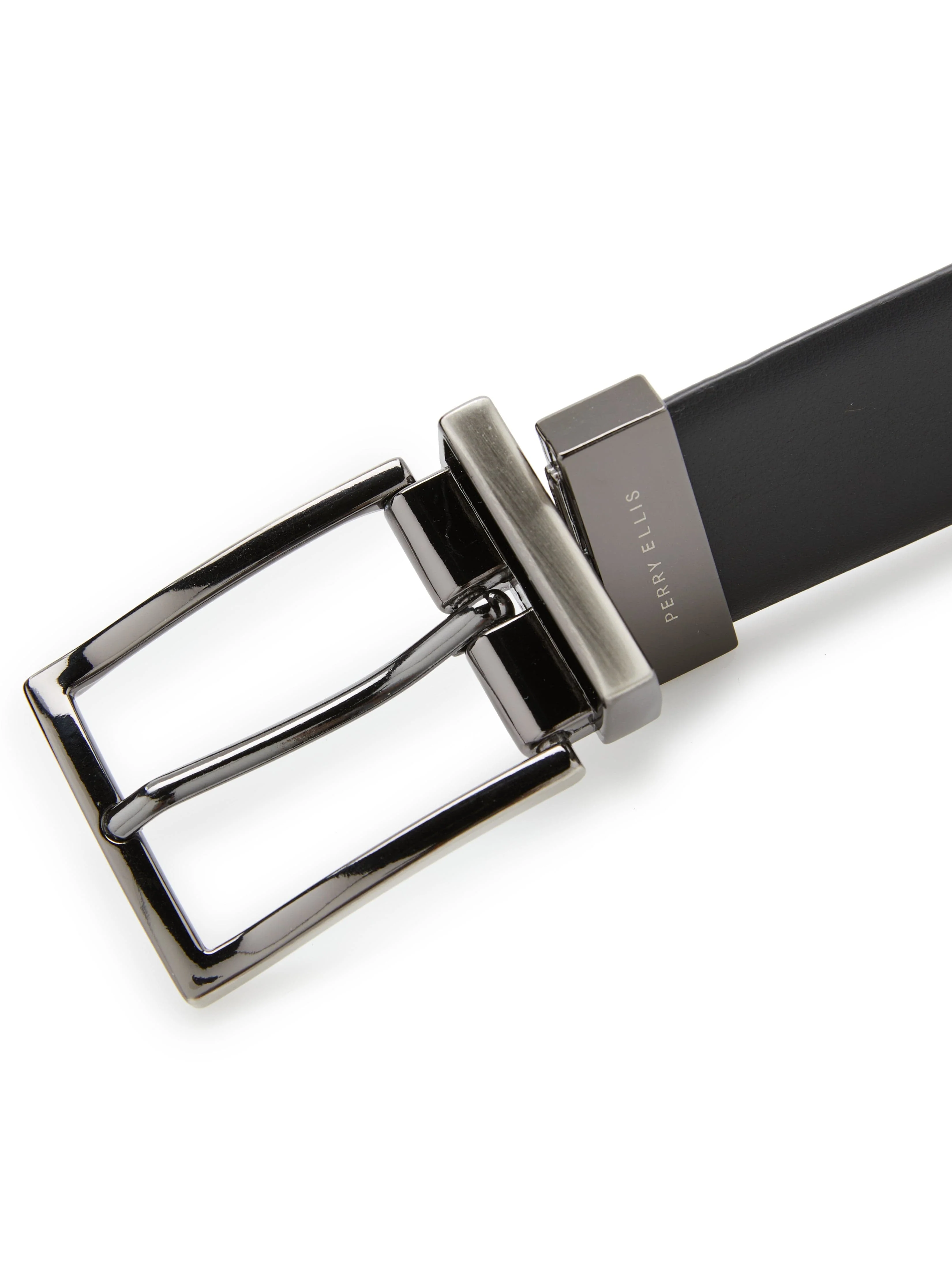 Wavy Black Leather Belt - Image 3